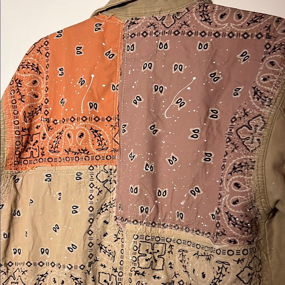 Free People We the Free Swept Up Bandana Shirt Jacket - Picture 6 of 11